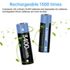 1.5V AA Rechargeable Battery 3400mWh Rechargeable Battery AA 1.5V Lithium Li-ion Rechargeable battery AA 1.5V for Toys 1.5V AA ► Photo 3/6