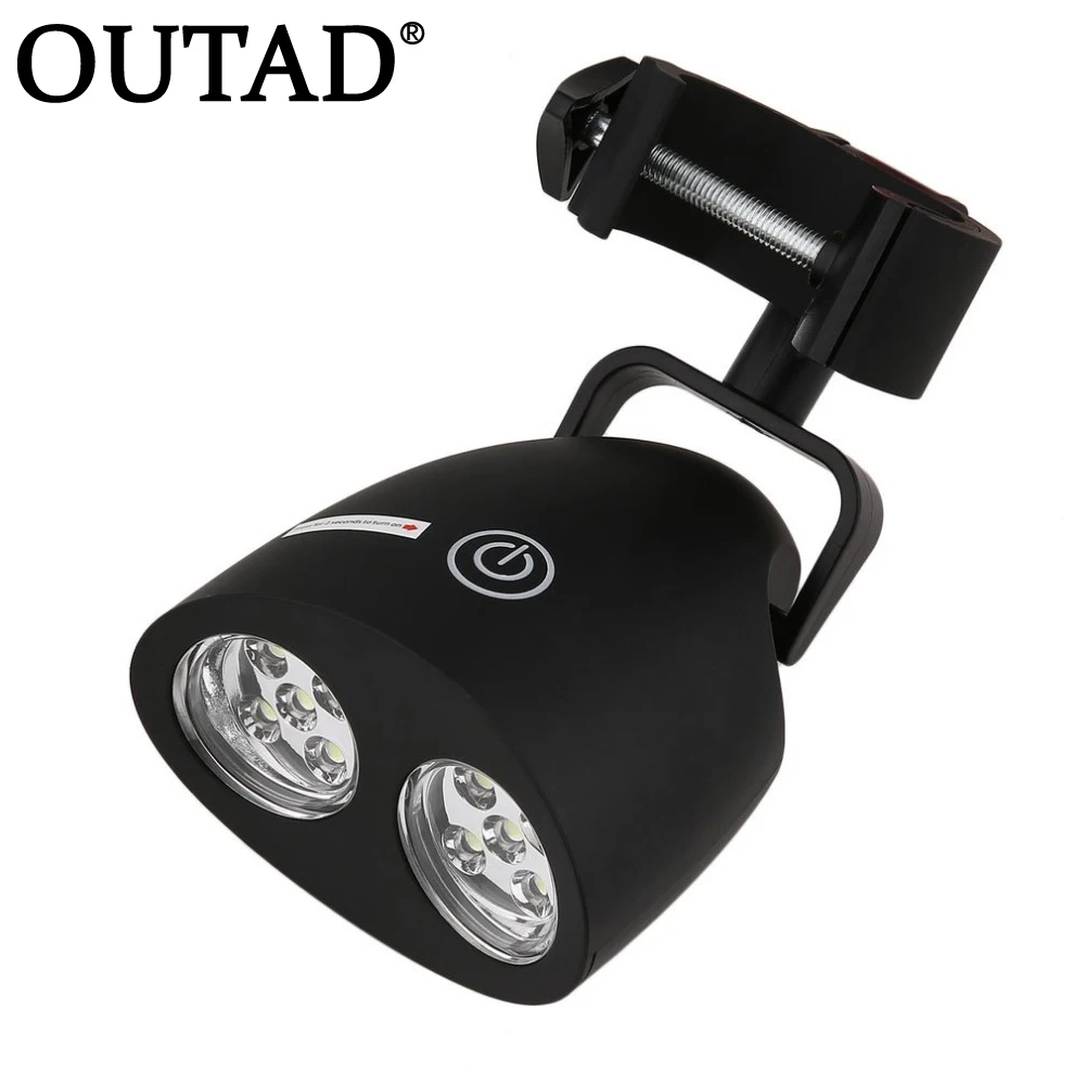 

OUTAD Adjustable 10 LED BBQ Grill Barbecue Light Outdoor Handle Mount Clip Camp Lights Waterproof Heat Resistance Lamp