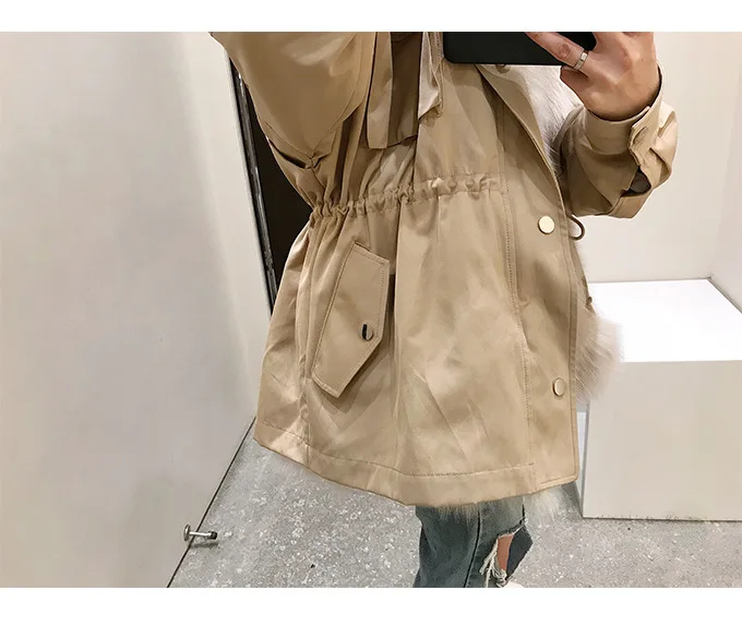 Real Fur Coat Women Fox Fur Coat Women Clothes Real Fur Parka Warm Winter Coat Womens Clothing Manteau Femme BL-299 YY1067