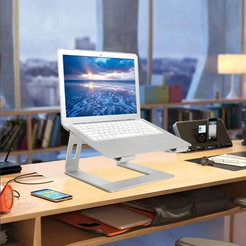 Портативный алюминиевый держатель подставки для ноутбука эргономичная Металлическая рукоятка лука для ноутбука 10-17 дюймов Mac MacBook Pro Air Apple