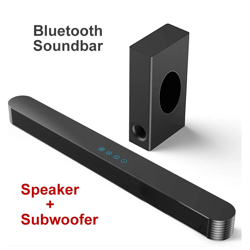 Bluetooth динамик с сабвуфером 120 Вт Саундбар для ТВ бас саундбар регулируемый