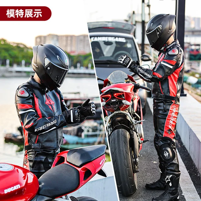 Men's women Motorcycle Racing Riding pants AVRO Microfiber Leather Jacket  with hump Waterproof Lining