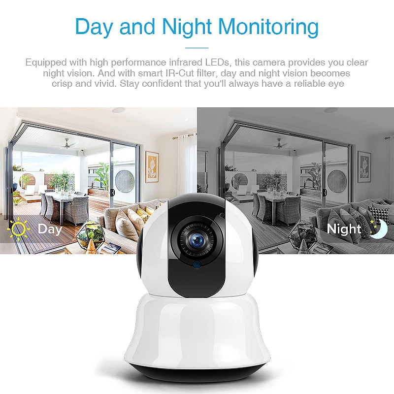  FREDI 1080P Auto Tracking IP Camera Home Security WiFi Camera IR Night Vision Surveillance Cameras  - 32997823561