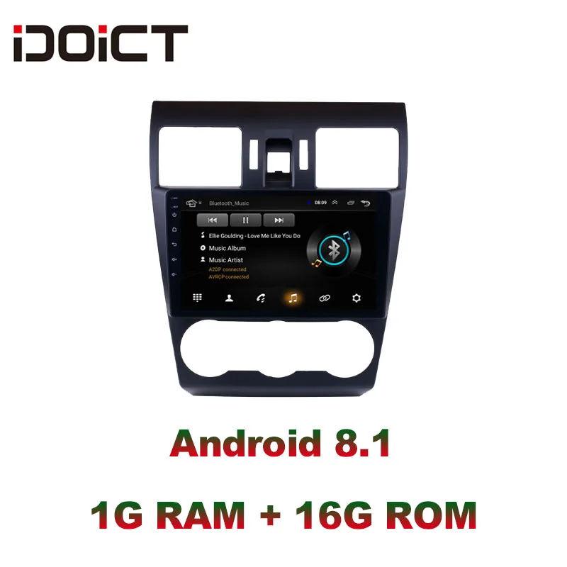 Автомобильный DVD плеер IDOICT Android 9 1 GPS навигация мультимедиа для SUBARU Forester Radio 2012 2014