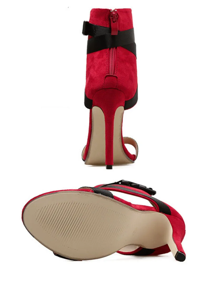 New Peep Toe Cross Strap Thin Heel Women High Heel Sexy Hollow Belt Buckle Women Heels Sandals 2020 Ladies Pumps VT714 (19)