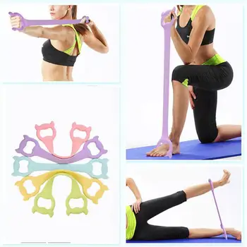 

Silicone Elastic Rally Rope Home Fitness Yoga Exercise Band Slimming Fitness Rally With Yoga Assist Strength Training Belt