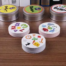 Cartes éducatives Parent-enfant carton jeu interactif carte Flash bébé apprentissage anglais jeu de table famille fun jeu de poker(China)