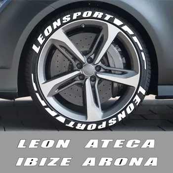 

Car Text 3D Tyre Letter Number Stripe Sticker for Seat Leon MK3 MK2 5f Ibiza 6J 6L Arona Ateca Auto Wheel Decoration Accessories