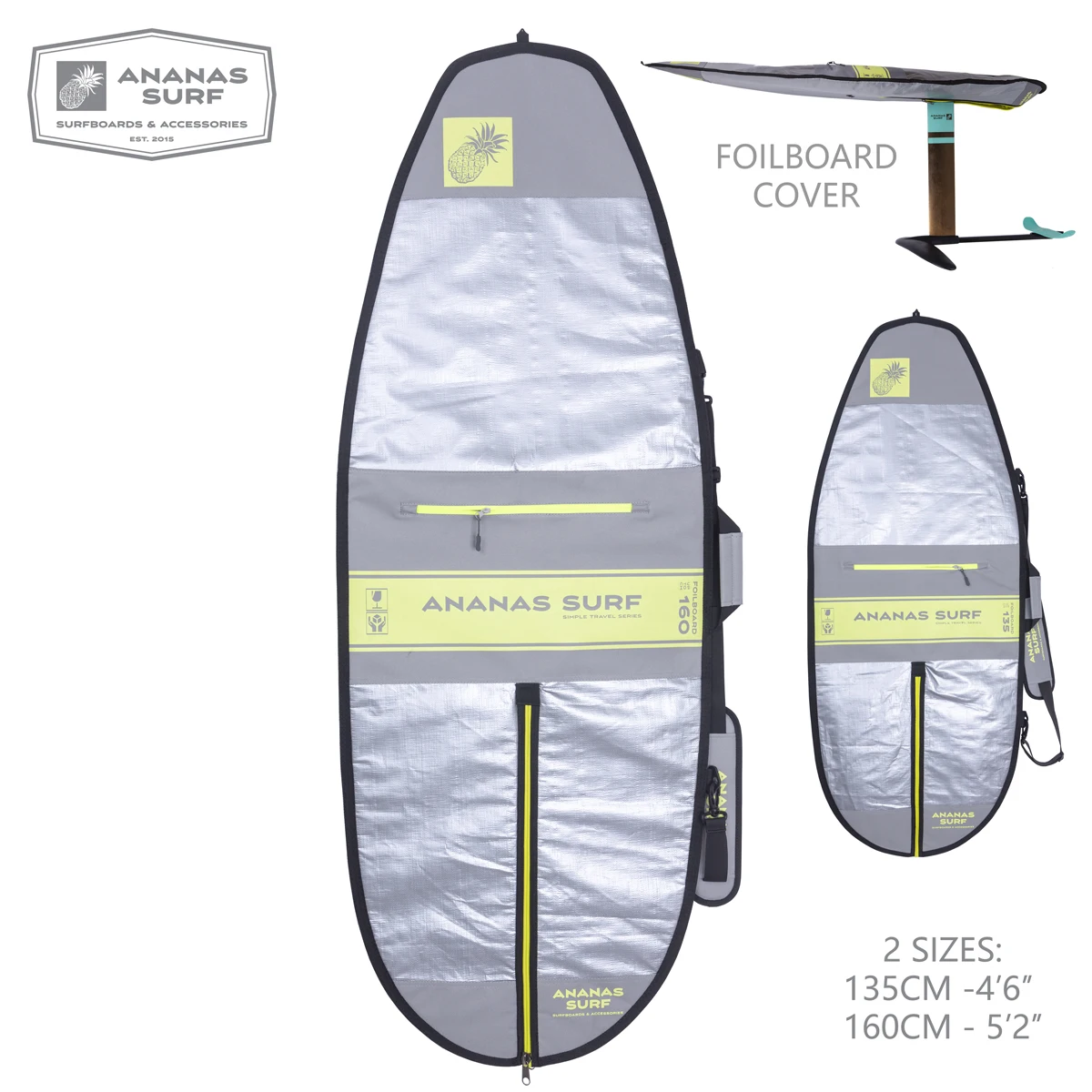Ananas Surf 5ƈ &quot 160 см крышка для доски из фольги Kite Wakesurf Защитная сумка доски|Сумки