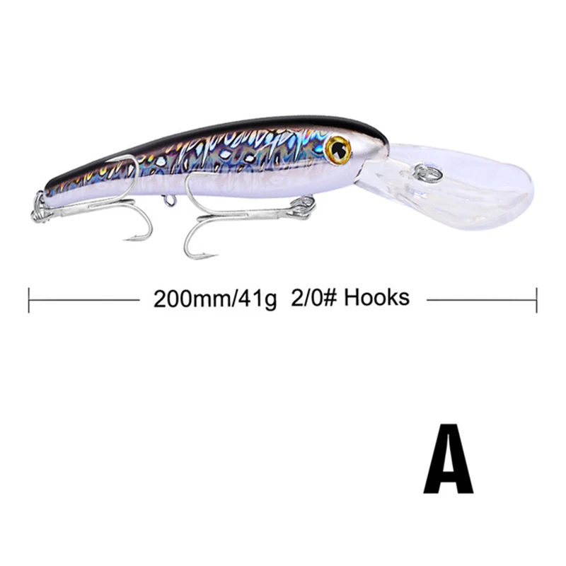 

1pc Fishing Bait Exported 3D Eyes Fishing Lures 10 Color 41g/20cm Tackle