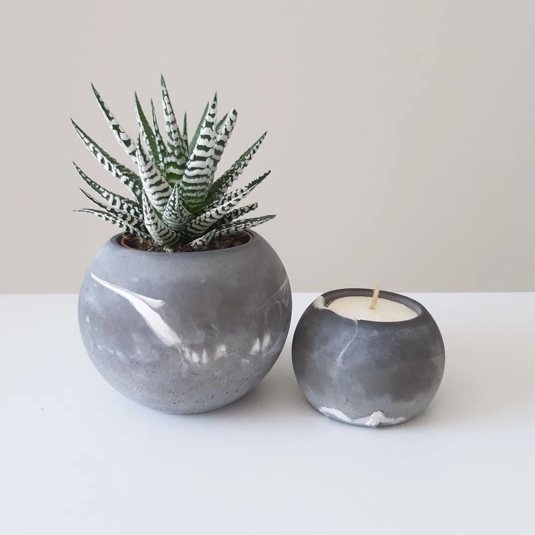 Concrete Mold Silicone Spherical Pot Mould Round Design Molds For Concrete  Planter Silicone Tealight Molds Plaster Epoxy Mold - Clay Molds - AliExpress