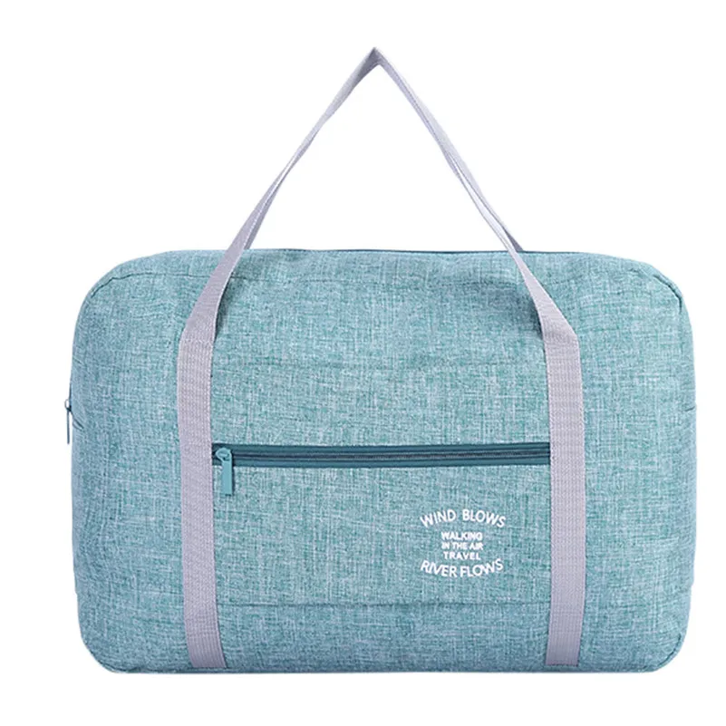 High Quality Waterproof Oxford Travel Bags Women Men Large Duffle Bag Travel Organizer Luggage bags Packing Cubes Weekend Bag - Цвет: Mint Green