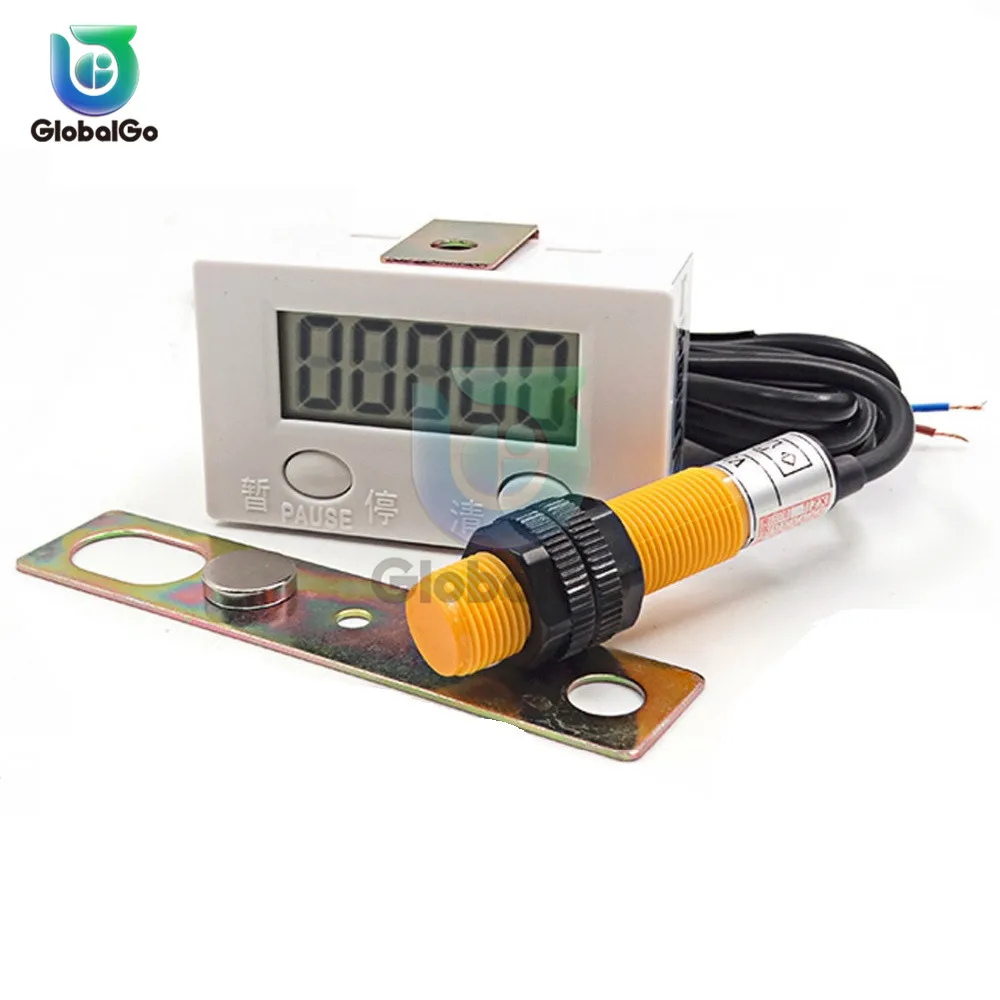 

Magnetic Induction LCD Digital Display Counter 0-99999 Industry Magnetic Proximity Sensor Switch Reciprocating Rotary Counters