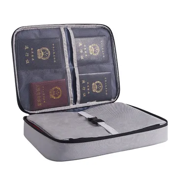 

Multifunction Waterproof Wallet Passport ID Card Holder Travel Storage Bag Document File Organizer Zipper Pouch