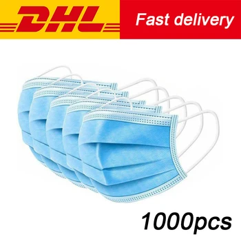 

DHL Free Shipping 1000pcs Disposable Face Mouth Mask Anti-virus Hygiene Safety Protective Mouth Mask Mouth Face Masks