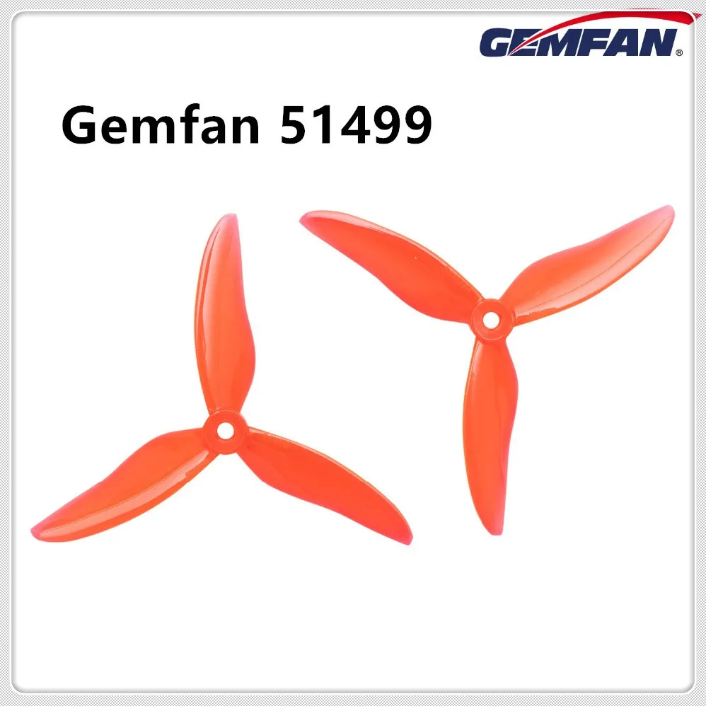 24 шт/12 пар Gemfan Hurricane 51499 тройной лопасти пропеллер реквизит для 2306 2207 двигатель RC FPV