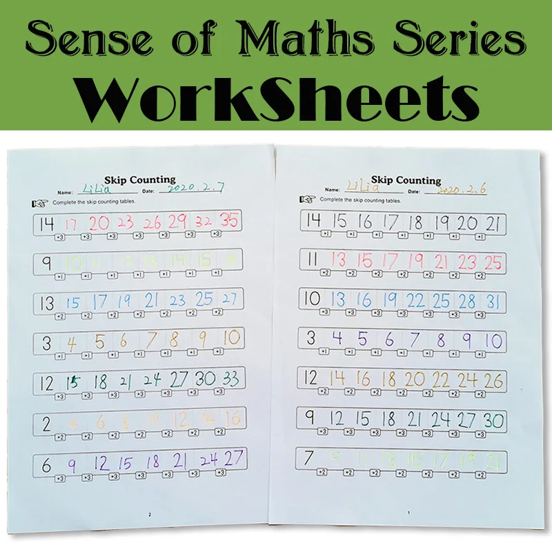 Серия Sense of maths черно белая бумага для практических занятий Дошкольное обучение