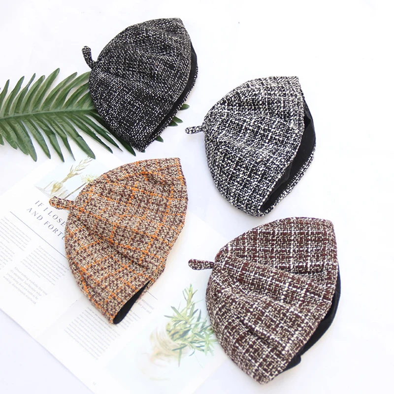 Casquette г. Осенне-зимние твидовые береты женские элегантные женские шляпы художника модные шляпы газетчика BTM06