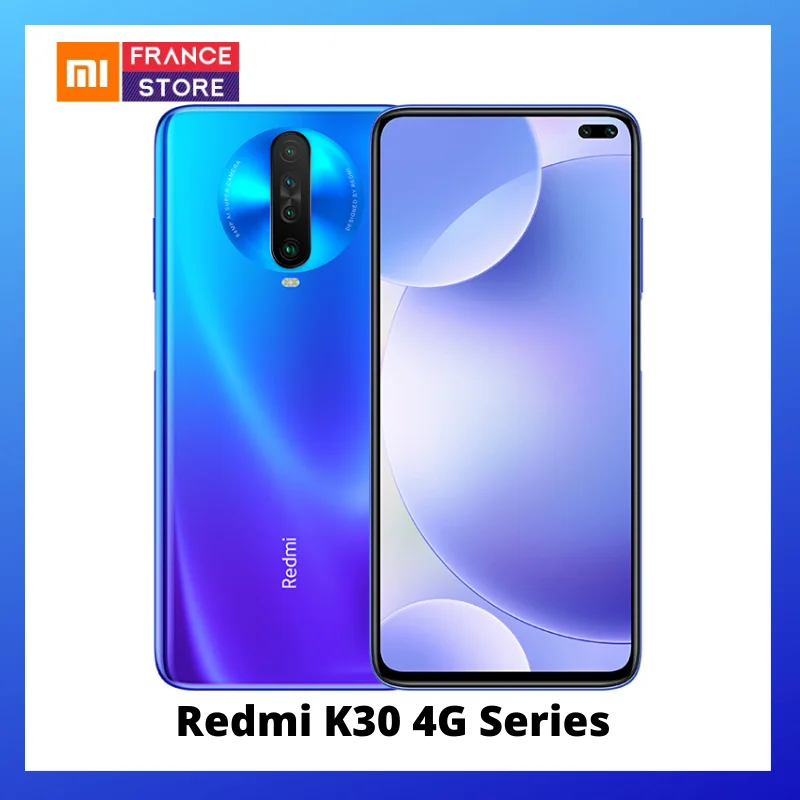 Xiaomi Redmi K30 4G серия предпродажный Snapdragon 730G 1201Hz жидкий дисплей NFC ИК-контроль 6,67 “экран 5G серия открытые продажи в - Цвет: Blue 64GB