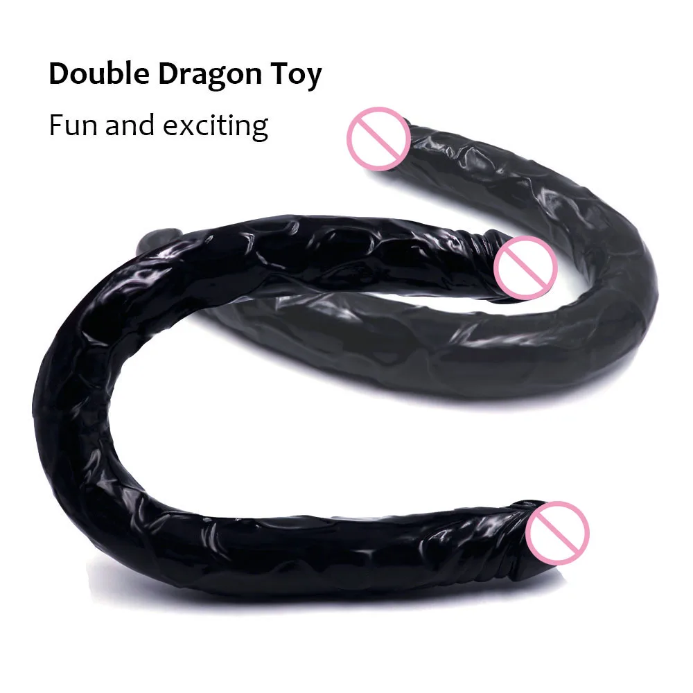 Huge Realistic U Shape Double Dildo Flexible Soft Jelly Vagina Anal Women Gay Lesbian Ended Artificial Penis Sex Toys | Красота и