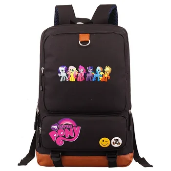 

Hot Friendship is Magic Pony Dash Pinkie Pie Boy Girl School bag Women Bagpack Teenagers Schoolbags Canvas Men Student Backpack