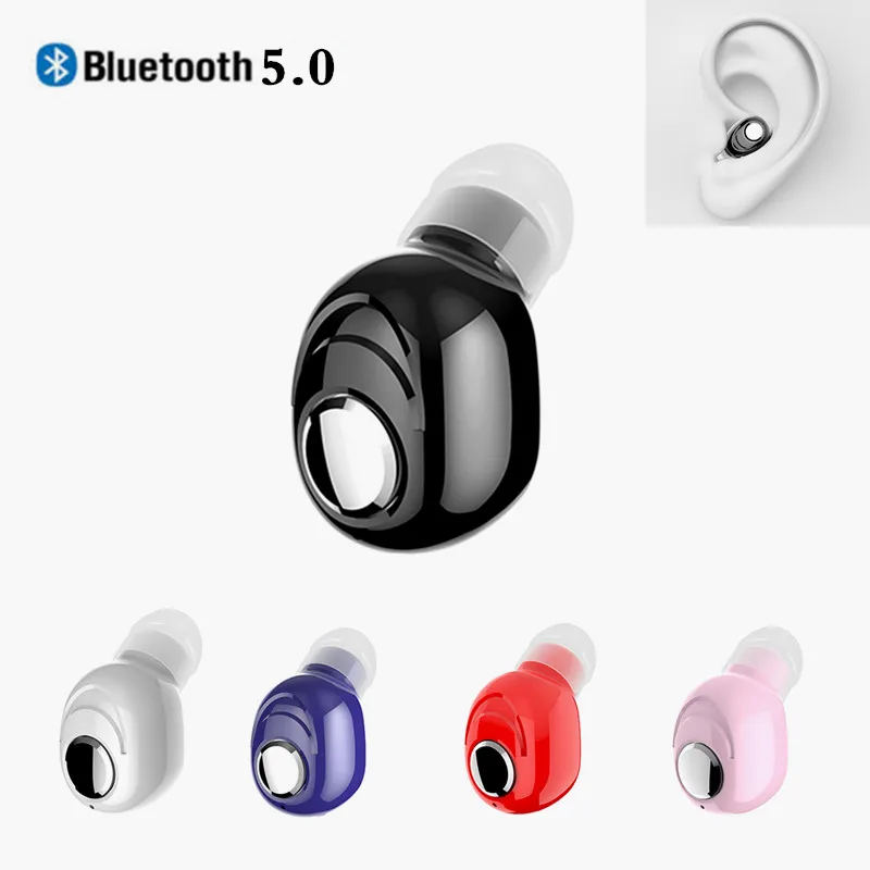 Mini Bluetooth Earphone Wireless In-Ear Invisible Auriculares Earbuds Handsfree Headset Stereo with Mic for Phone