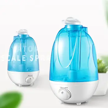 

Silent Cold Mist Ultrasonic Humidifier Aromatherapy Oil Air Humidifier Double Spray Household Atomizer With LED Light New