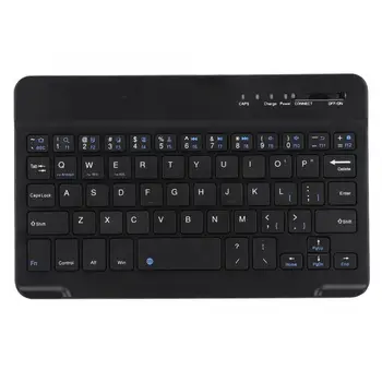 

7 inch Slim Light Aluminum Alloy Wireless Bluetooth Keyboard FN Multimedia Key for Android IOS WIN Black keyboard cover