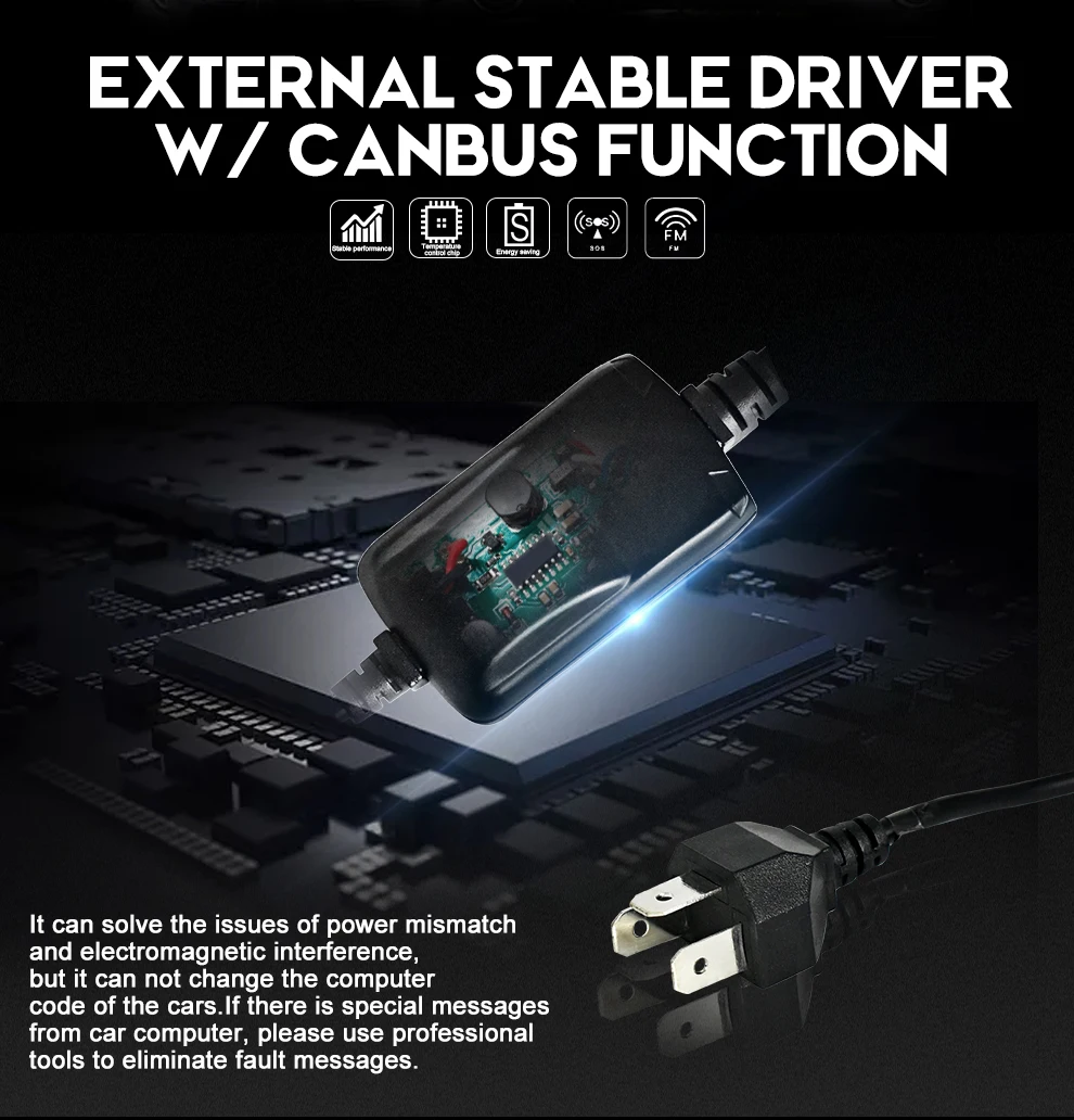 P18CNSUNNYLIGHT H4 Canbus LED H7 H11 H8 HB4 Car Headlight 9005 HB3 D1 9012 Auto Bulbs 104W 9000Lm No Error 6500K Car-Styling Lights (8)