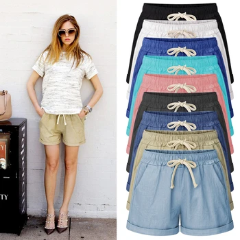

Uumaysari spring and summer new wide-leg shorts loose large size a word casual street sand booth shorts