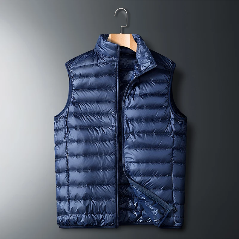 Duck Down Vest Men and Women Universal Spring Light Jackets Fashion Sleeveless Outerwear Coat Autumn Coat White Duck Down