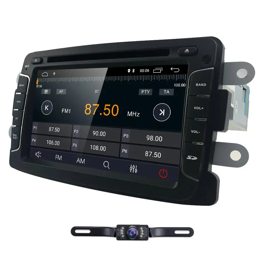 Clearance Android 9.0 4Core 2GB+16GB GPS Navigator Radio For Dacia Duster Logan Sandero Car DVD Central Cassette Player WIFI BT SWC DAB SD 3
