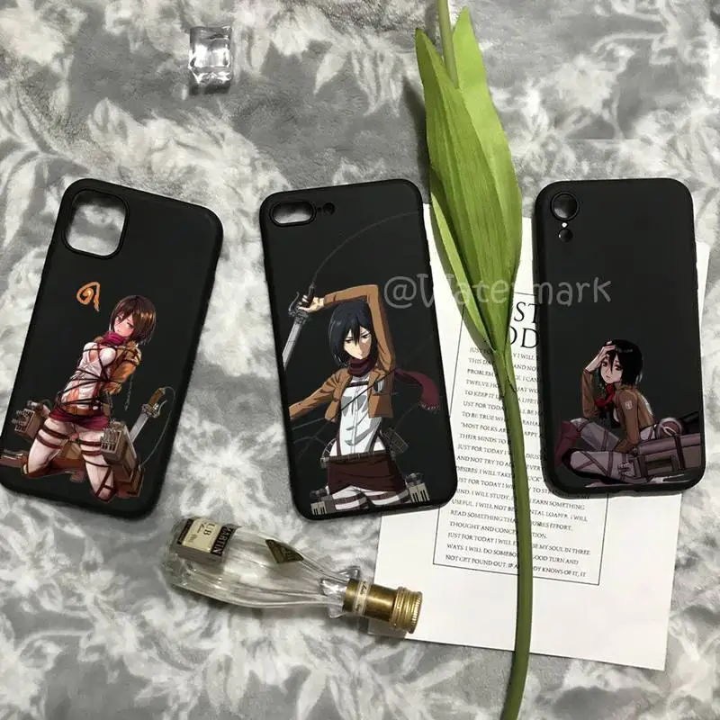 Чехол для телефона Mikasa Ackerman IPhone 12 11 Pro Max 7 8 6 6s Plus X Xs Xr 5 5s Se 2020 силиконовый чехол |