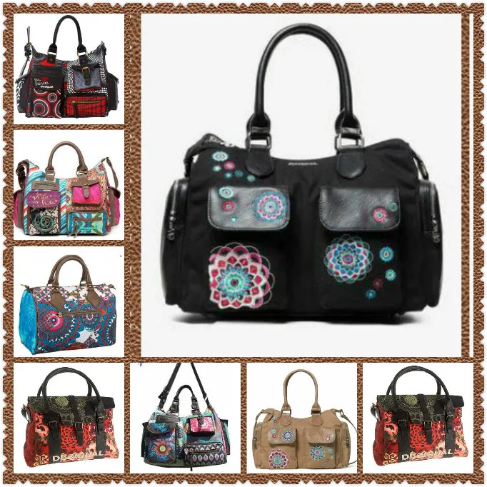 2021 Nueva España-hombro de la lona de la vendimia bolso de las mujeres bolsas de mensajero de hombro