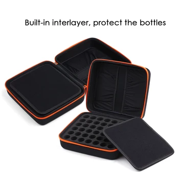 

Hot 42 Essential Oil Holder Nail Polish Storage 10/ 15 ML Bottles Shockproof Travelling Carrying Storage Box Case Bag Organizer
