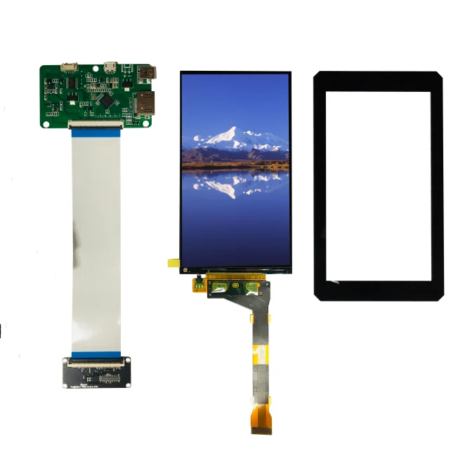 lcd and lens 1 board 5,5 дюймовый 2K ЖК-дисплей 2560*1440 панель дисплея с HDMI платой контроллера и заказной крышкой объектива для SLA DLP 3D принтера - Цвет: lcd and lens 1 board