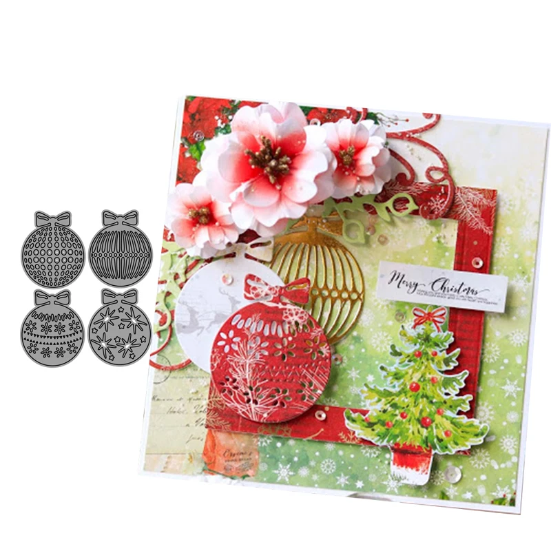 

JC Metal Cutting Dies for Scrapbooking Snow Ball Pendant Stencil Craft Paper Album Knife Mold Card Making Die Cut 2020 New Die
