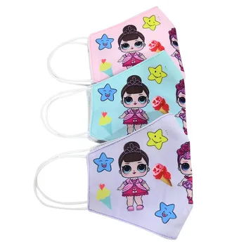 

2020 The New Cute beautiful Half Muffle Face Mask Adult Kids girl Cotton Dustproof Cartoon Woman Men Mouth Masks Mouth