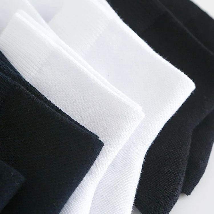 Men's Summer Thin Mesh Stockings Male Black Grey White Socks 10 Pairs High Quality Cotton Middle Tube Breathable Adult Sock