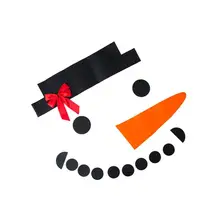 DIY Рождественское украшение снеговика для двери гаража