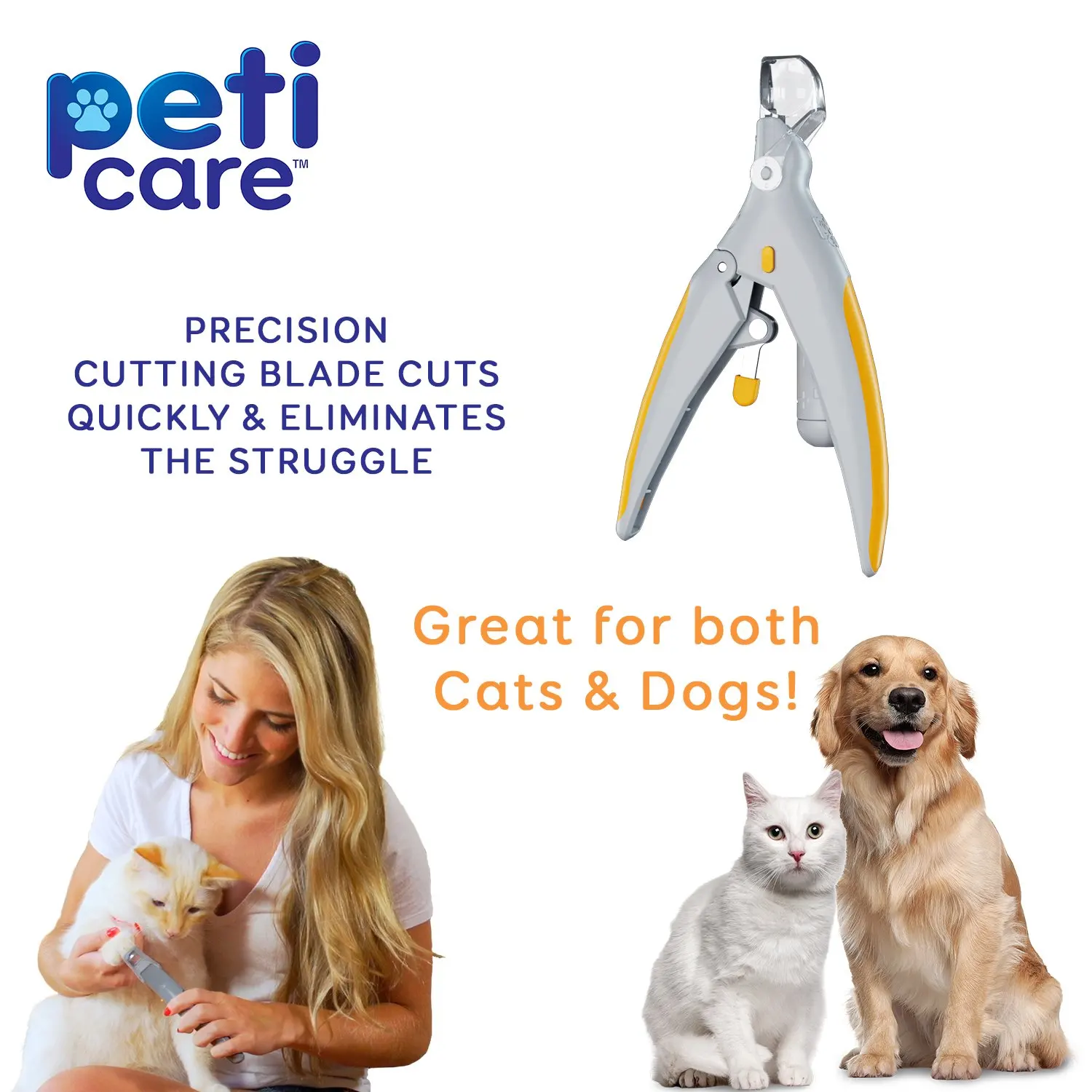 

2PCS/LOT New Pet Dog Cat Nail Peti Clippers Trimmer With Led Light Grooming Electric PetiCare Grinders Scissors Toe Claw Nail