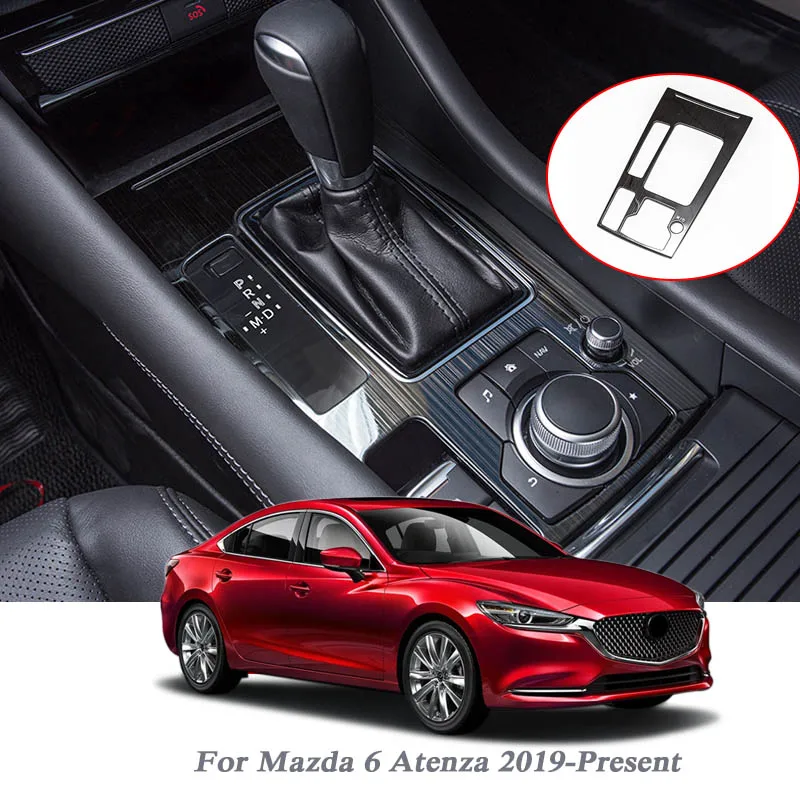 Автомобильный Стайлинг ABS Carbon для Mazda 6 Atenza-Н. В., коробка передач, панель, покрытие с блестками, внутренние украшения, автомобильные наклейки, аксессуары