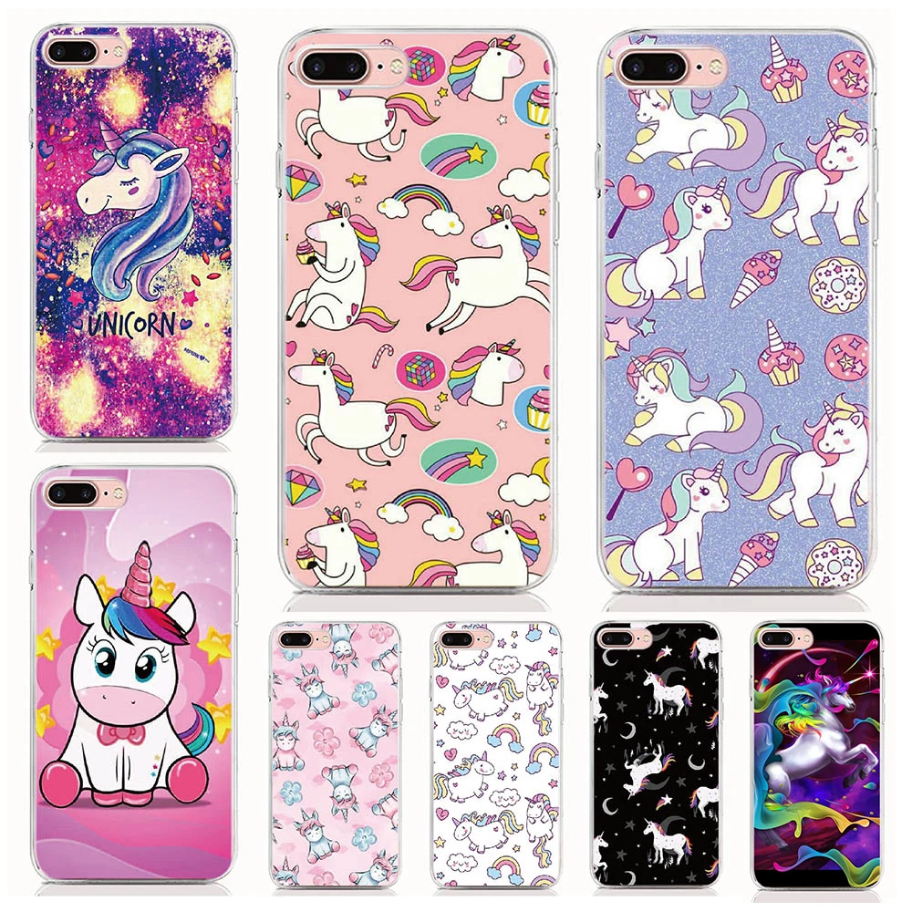 For TP-LINK Neffos C5 plus C9 Max C9S C9A Y5L X20 X1 Lite X9 C7 Case Soft Tpu Unicorn Rainbow Cover Coque Shell Phone Cases | Мобильные