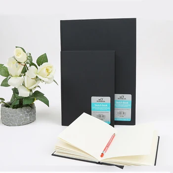 

A4/A5sketchbook paper painting black Hard Copybook for Drawing Painting Graffiti Notepad Notebook Art Stationer School Supplies