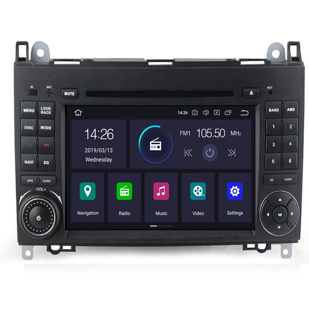 Android 10 2din Auto radio Car DVD multimedia for Mercedes Benz B200 A