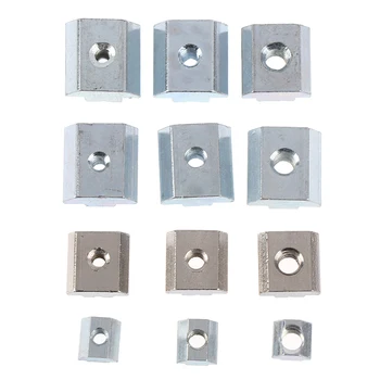

10Pcs/set T Sliding Hammer Nut Block Square Nuts M4/M5/M6 Nut 20/30/40/45 Series