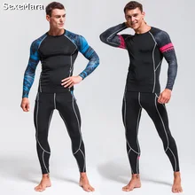 Мужская спортивная одежда, колготки, леггинсы, мужской спортивный костюм, беговые костюмы, Спортивная футболка, Рашгард Для mma, Мужская компрессионная одежда 4XL