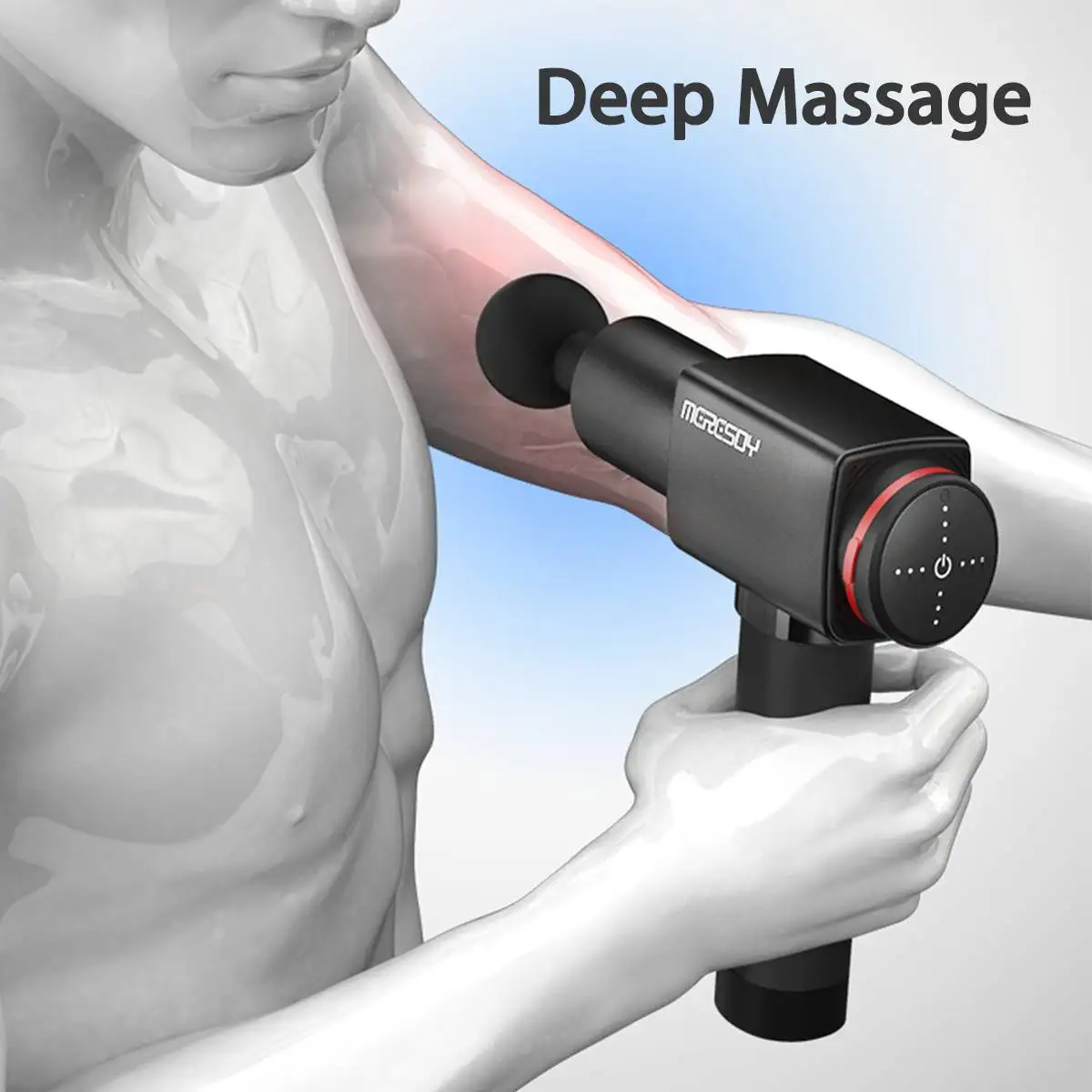 Мышечный массаж вибрирующее устройство в виде ружья 6 передач терапия низкий уровень шума расслабленная мышечная боль управление Релаксация организма похудение 6 голов+ сумка
