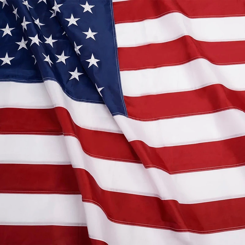 5'x8' Флаг США 210D нейлон вышитые звезды пришитые полосы