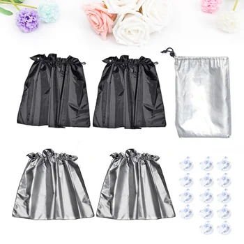 

4 PCS Car Window Sun Shade Portative Protective Sunscreen for Sunlight Heat